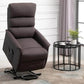 HOMCOM Power Lift Recliner Chair with Remote Control | Brown Linen Fabric