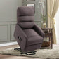 HOMCOM Power Lift Recliner Chair with Remote Control | Brown Linen Fabric