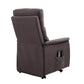 HOMCOM Power Lift Recliner Chair with Remote Control | Brown Linen Fabric