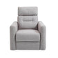 HOMCOM Nursery Swivel Rocker Recliner | Beige Linen