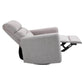 HOMCOM Nursery Swivel Rocker Recliner | Beige Linen