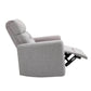 HOMCOM Nursery Swivel Rocker Recliner | Beige Linen