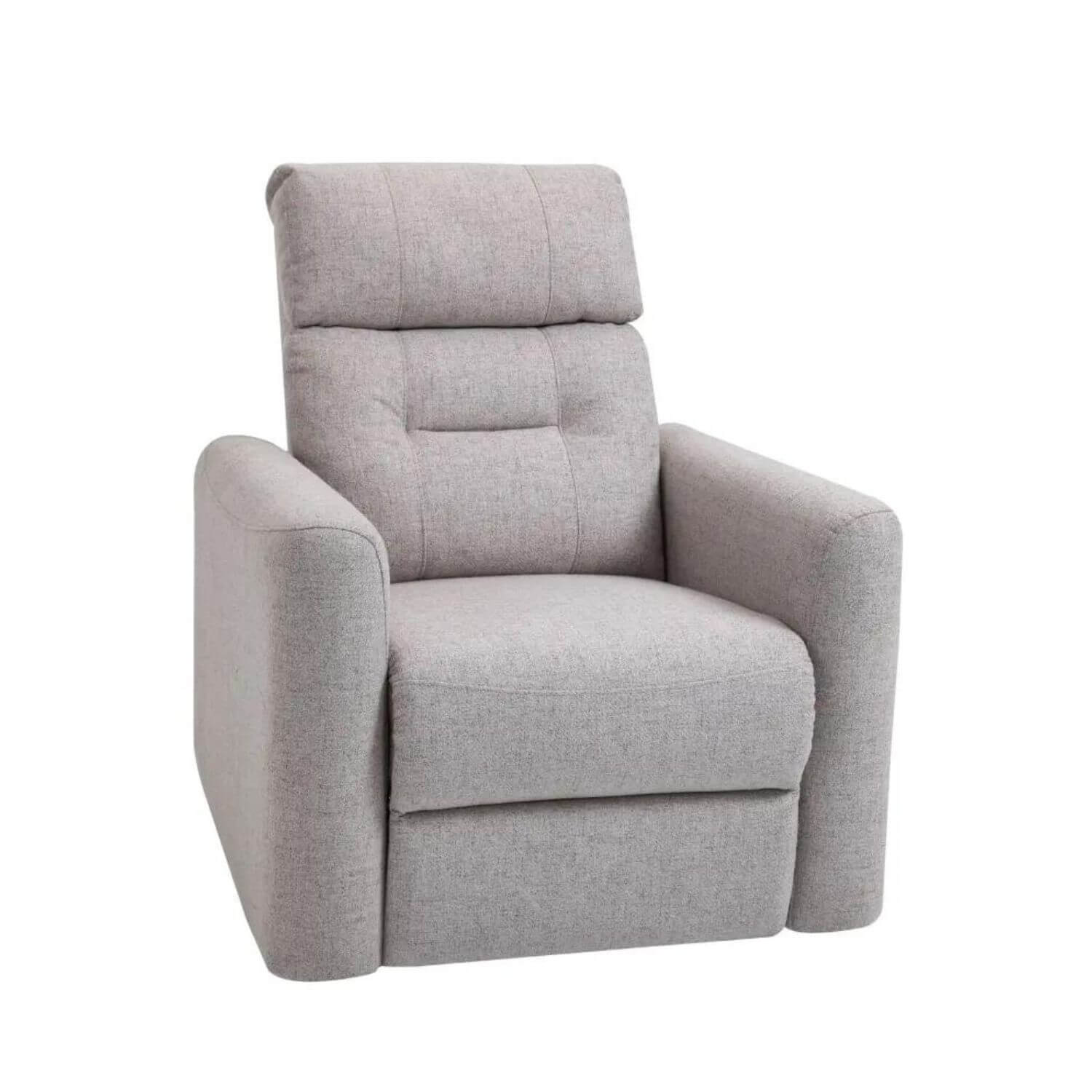 HOMCOM Nursery Swivel Rocker Recliner | Beige Linen