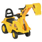 HOMCOM Ride On Excavator Pull Cart, Kids Digger Ride on Truck with Horn