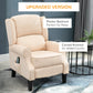 HOMCOM Wingback Heated Massage Chair | Vintage Upholstered Recliner | Cream White