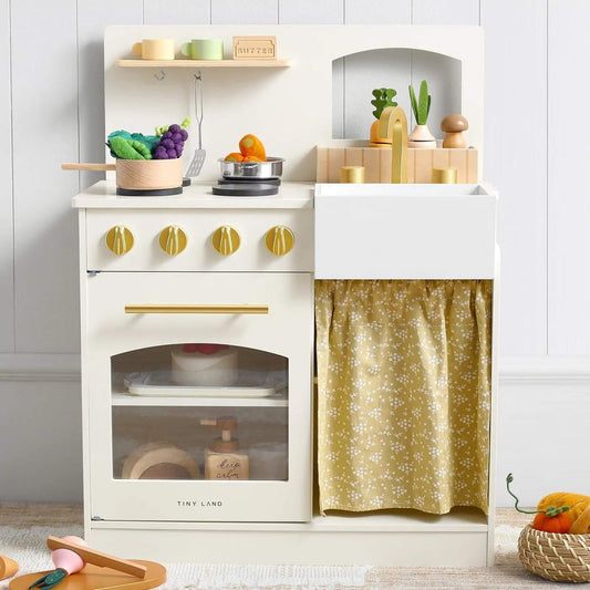 Tiny Land® Honey Kitchenette - Little Chef's First Kitchen on a white background