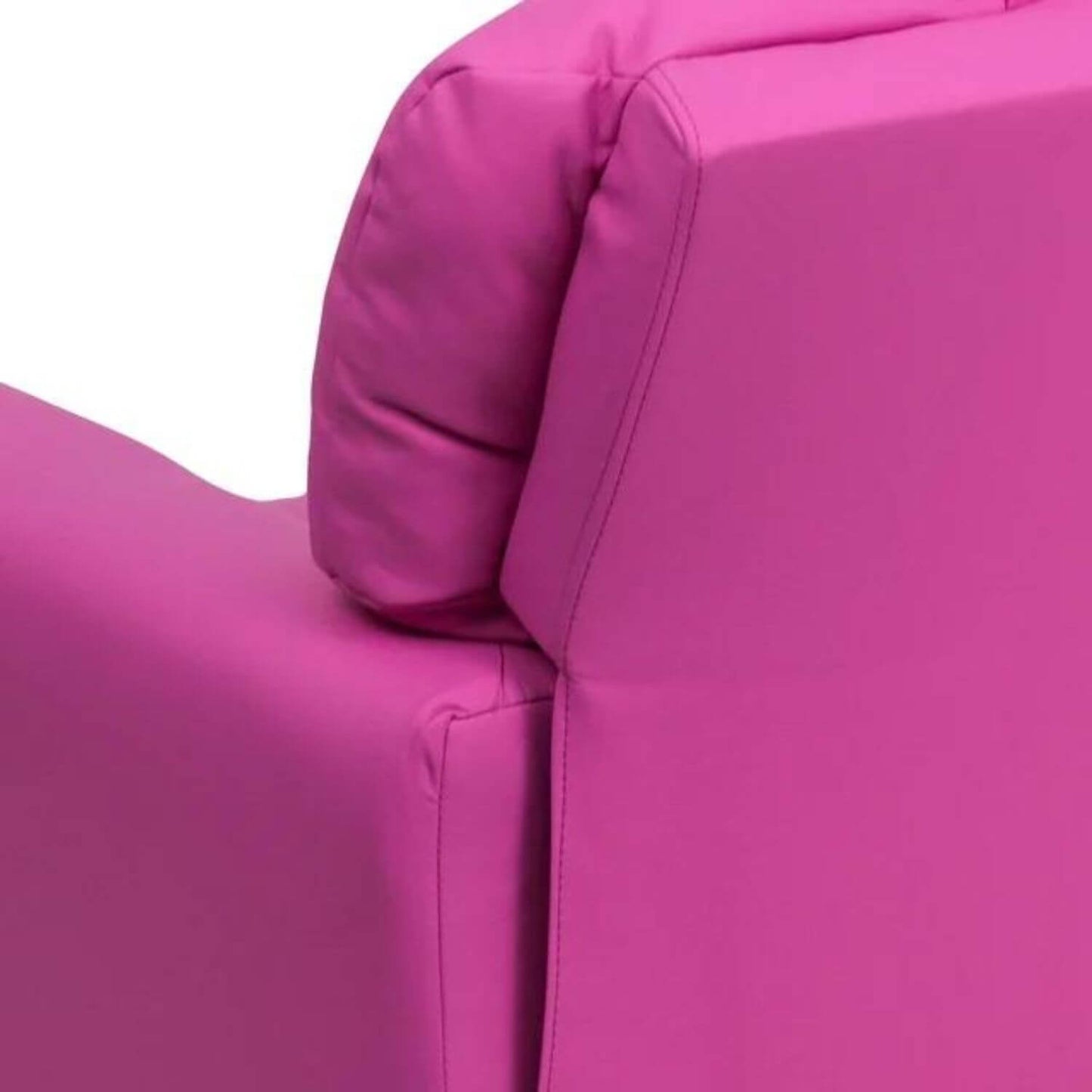 Flash Furniture Hot Pink Vinyl Kids Recliner with Cup Holder