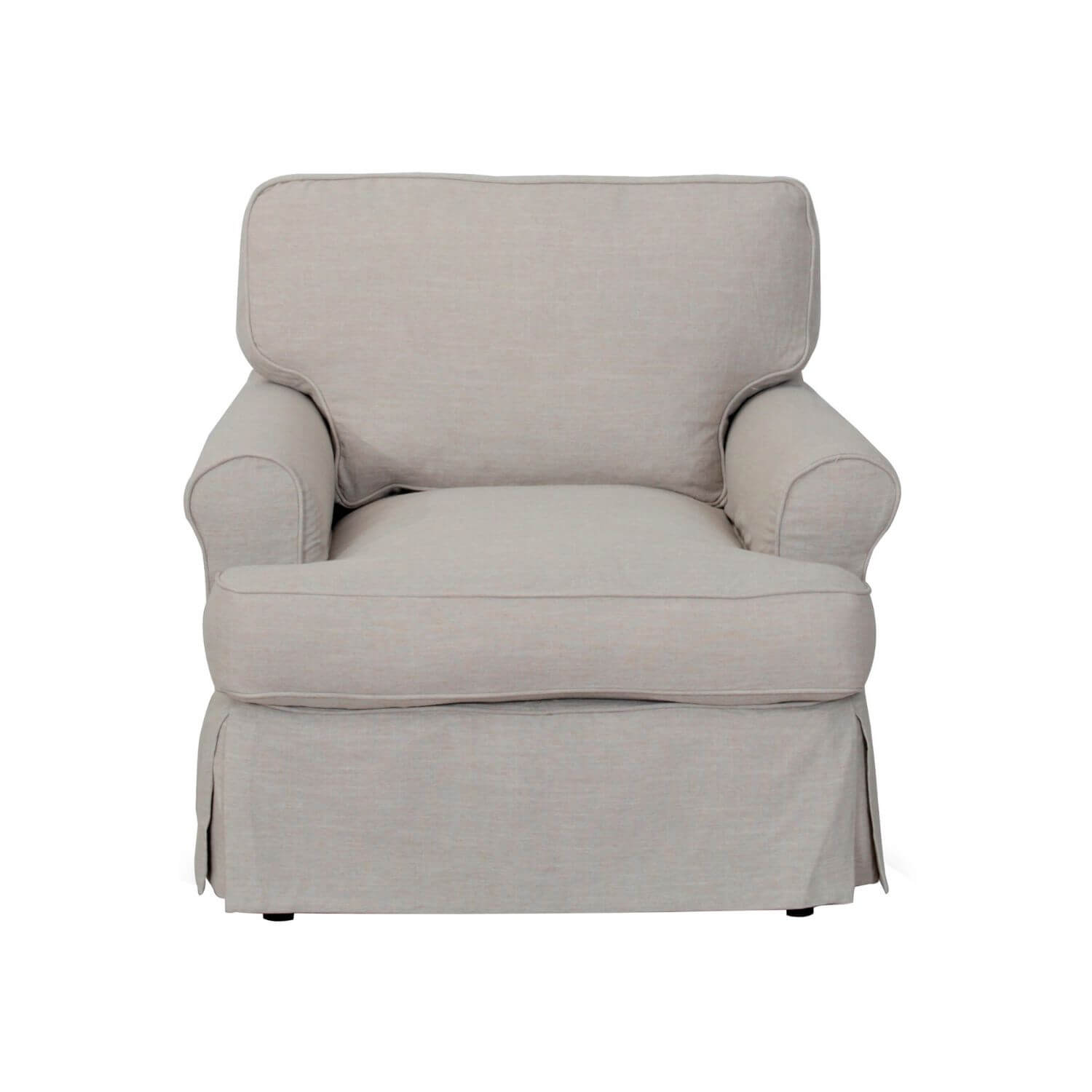 Sunset Trading Horizon Slipcovered Chair | Light Gray