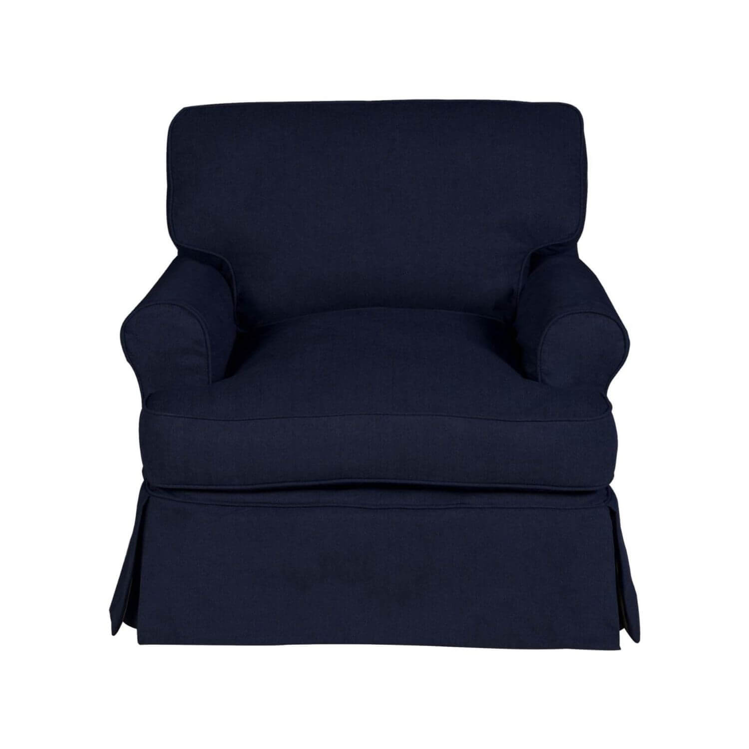 Sunset Trading Horizon Slipcovered Chair | Navy Blue