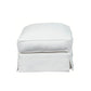 Sunset Trading Horizon Slipcovered Ottoman | White