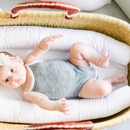 Plum+Sparrow Inset Handle Moses Basket