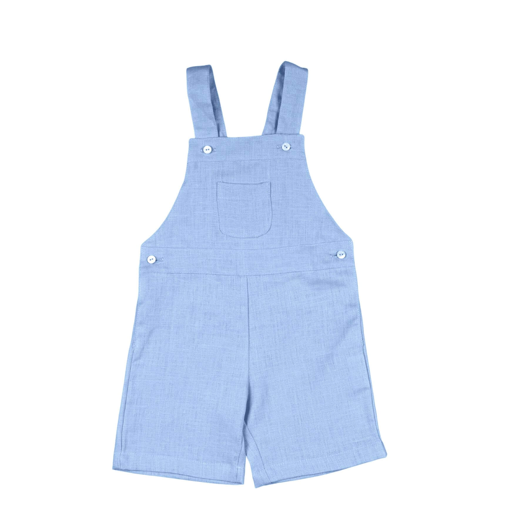 Bebe Sweeny INEO | Boys Blue Linen Overalls