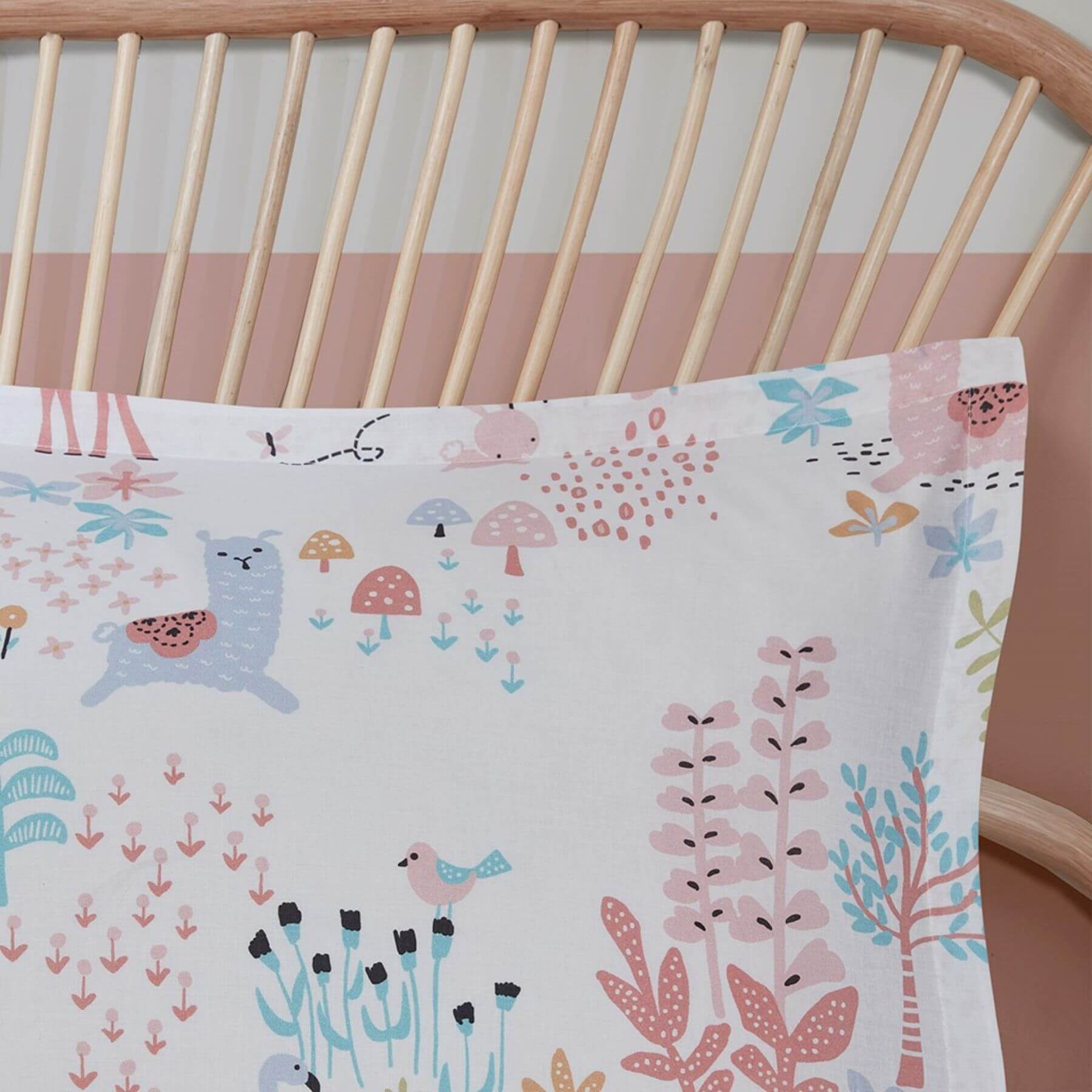 Iris Woodland Animals Cotton Sham