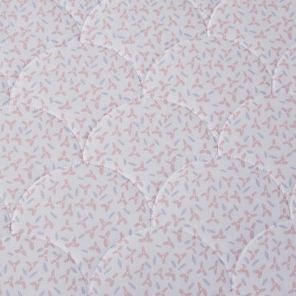Detail View of Iris Woodland Animals Reversible Cotton Quilt Set
