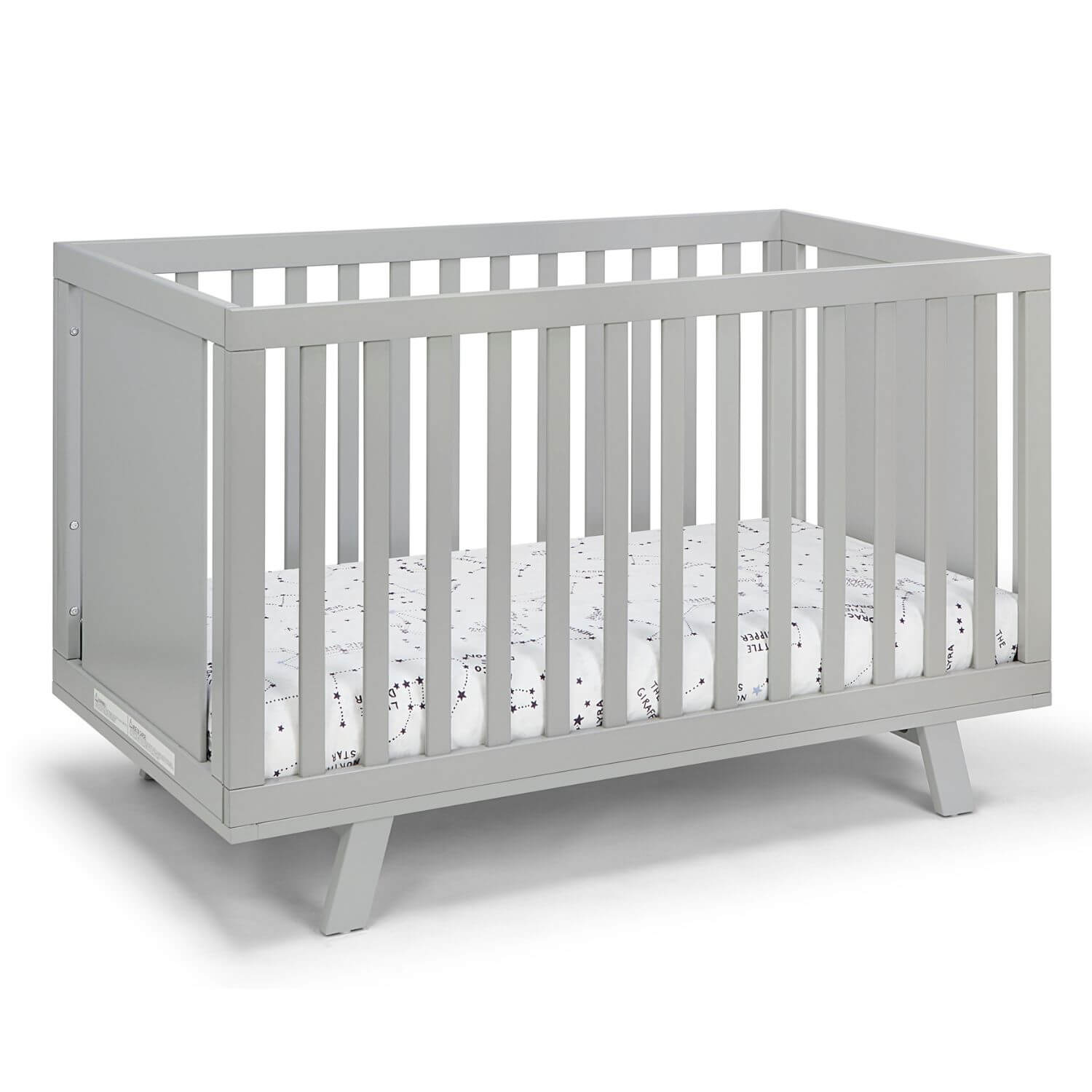 Livia 3-in-1 Convertible Island Crib Gray/Gray