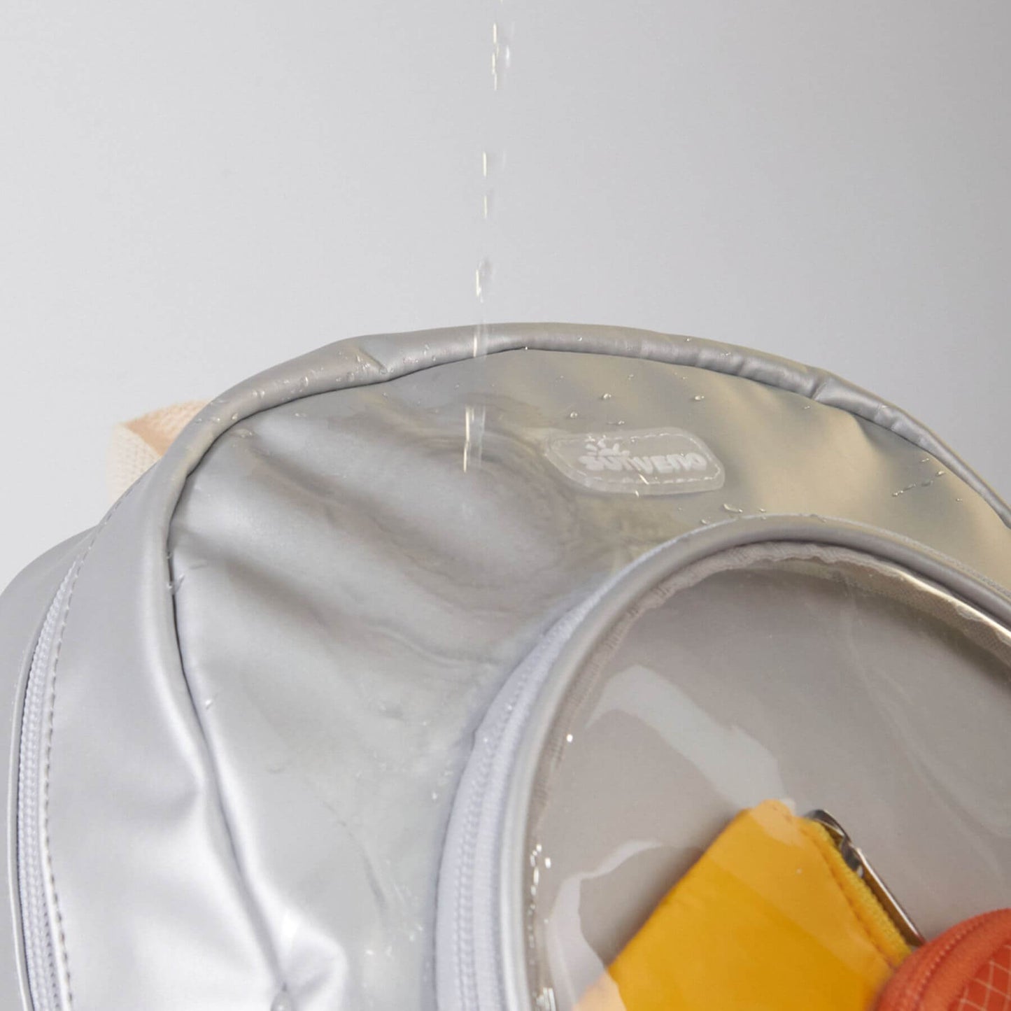 Close-up of Sunveno Jelly Adventure Backpack - Silver