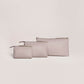 JuJuBe 3-Piece Pouch Clutch Purse Set Taupe