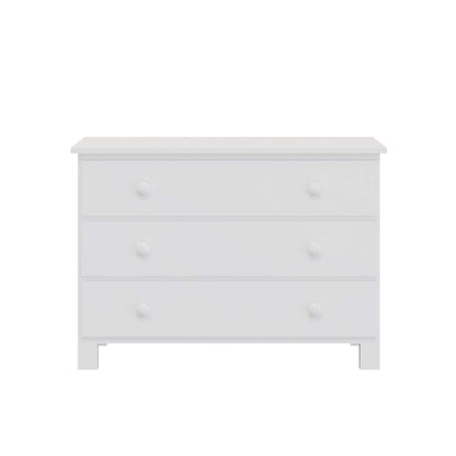 "Just White"  Three Drawer Dresser