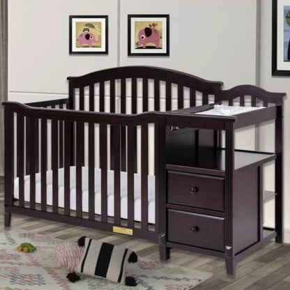 AFG Kali 4-in-1 Crib and Changer Combo Espresso