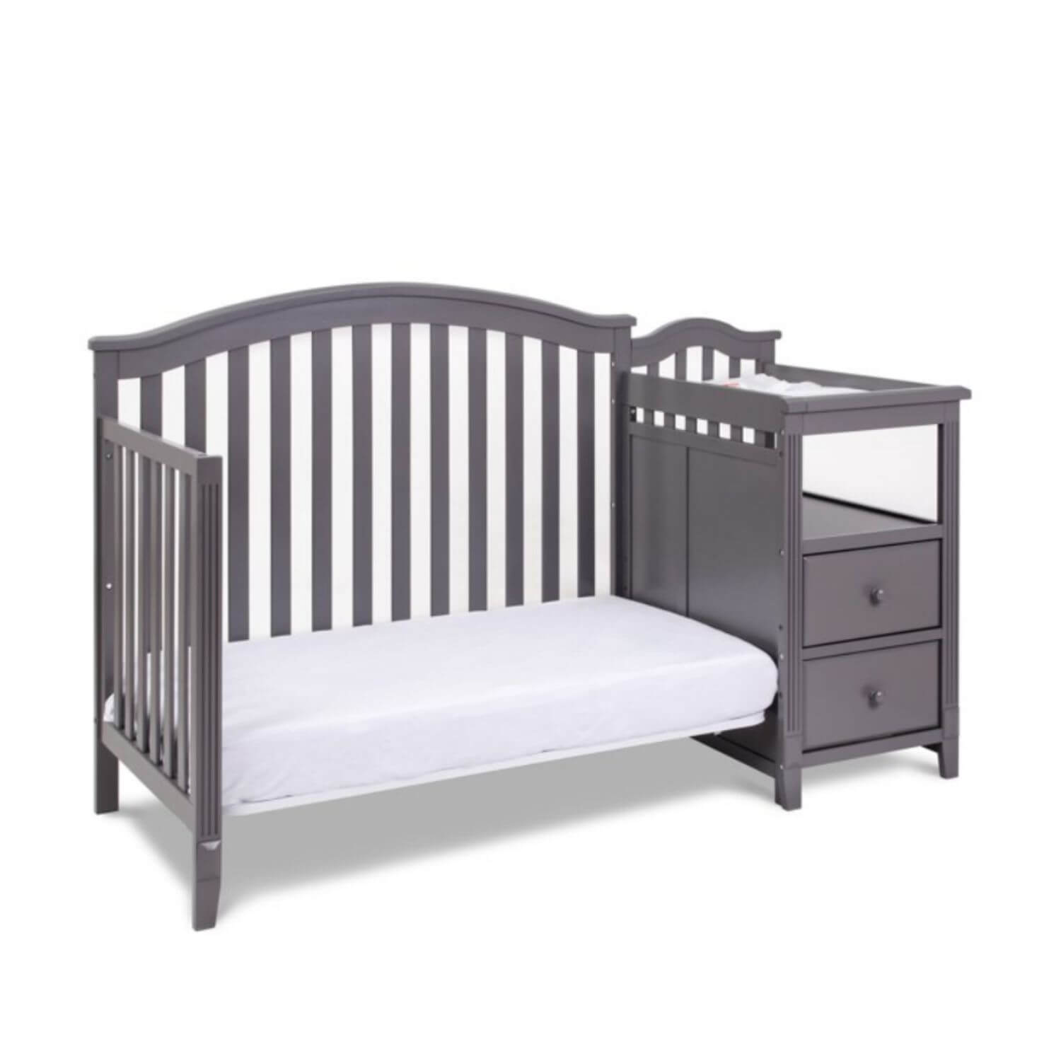 AFG Kali 4-in-1 Crib and Changer Combo Gray