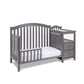AFG Kali 4-in-1 Crib and Changer Combo Gray