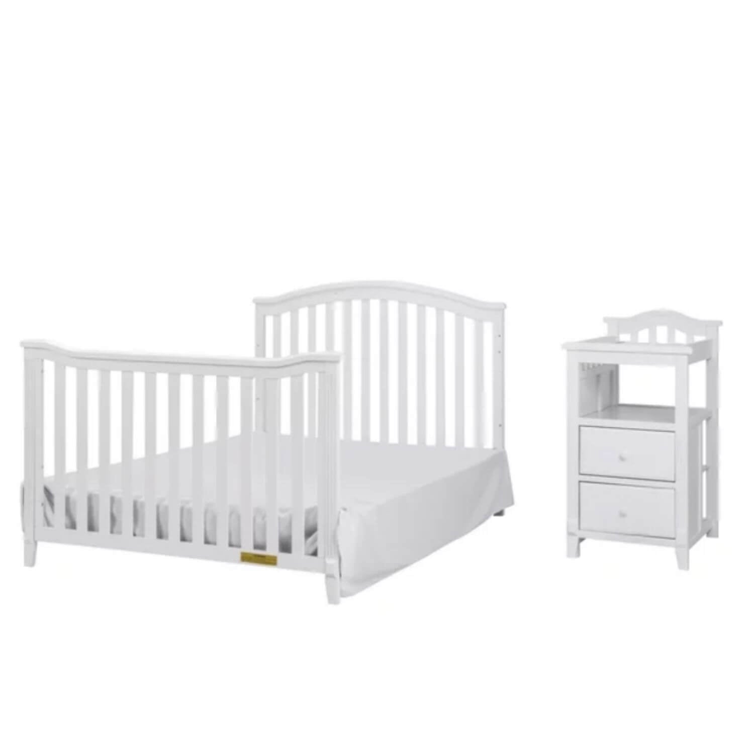 AFG Kali 4-in-1 Crib and Changer Combo White