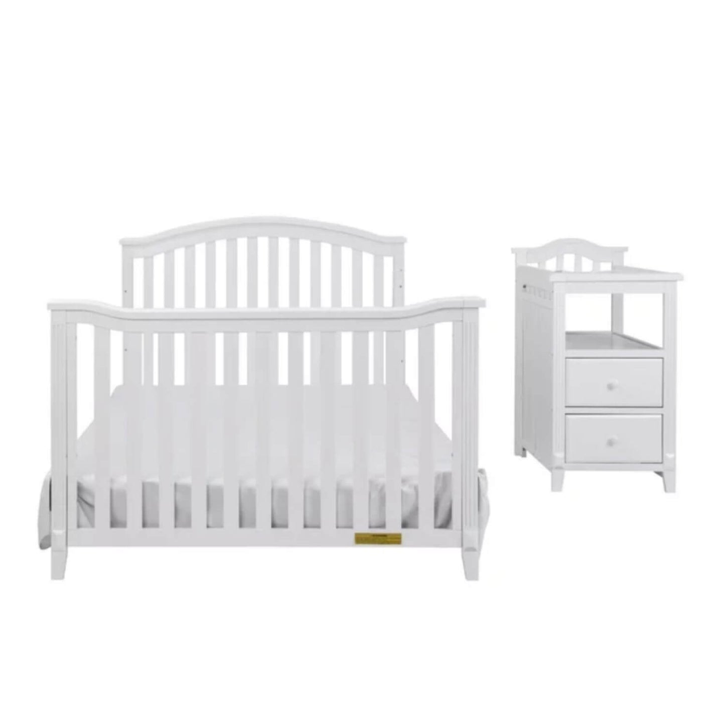 AFG Kali 4-in-1 Crib and Changer Combo White