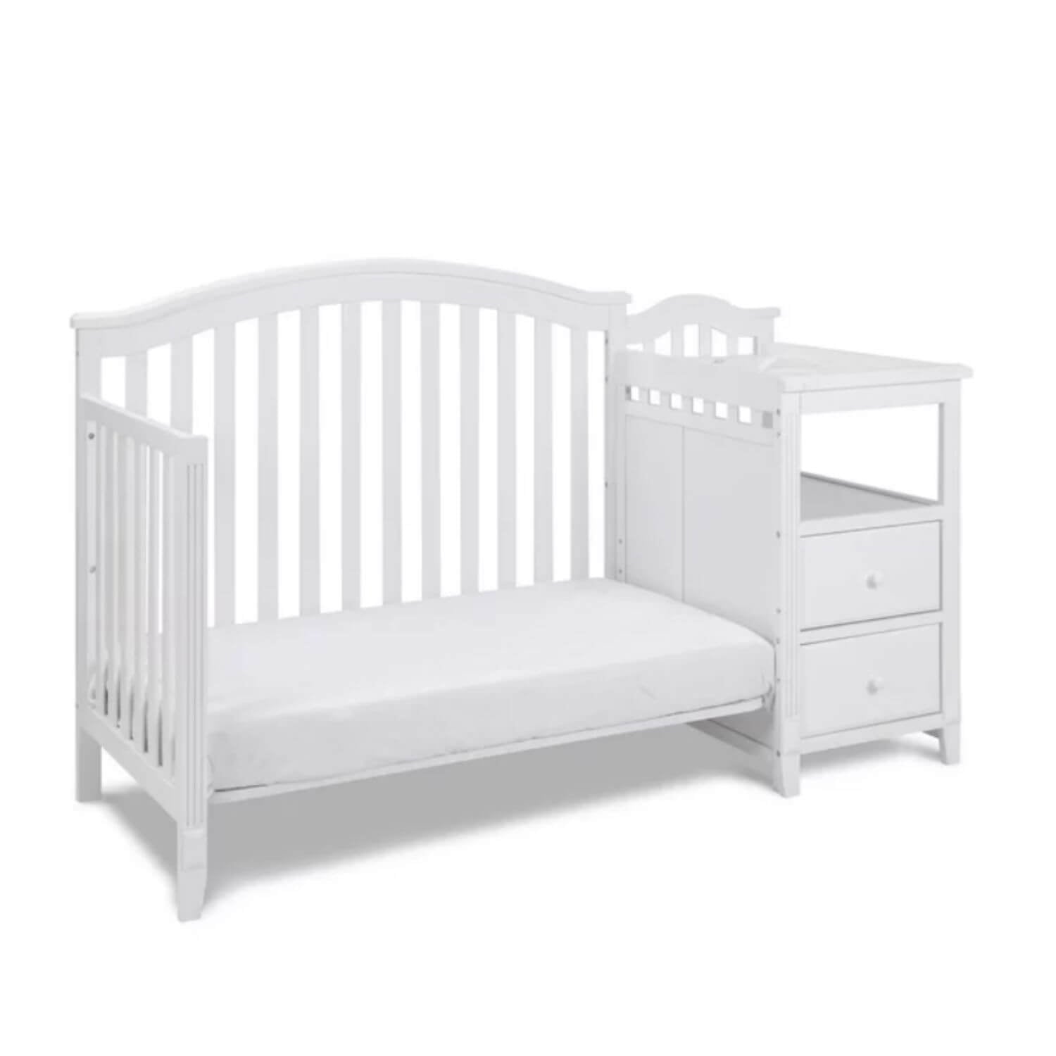 AFG Kali 4-in-1 Crib and Changer Combo White