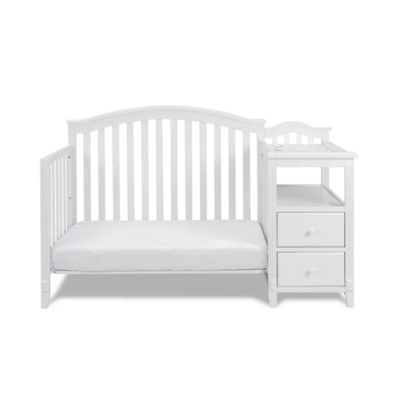 AFG Kali 4-in-1 Crib and Changer Combo White
