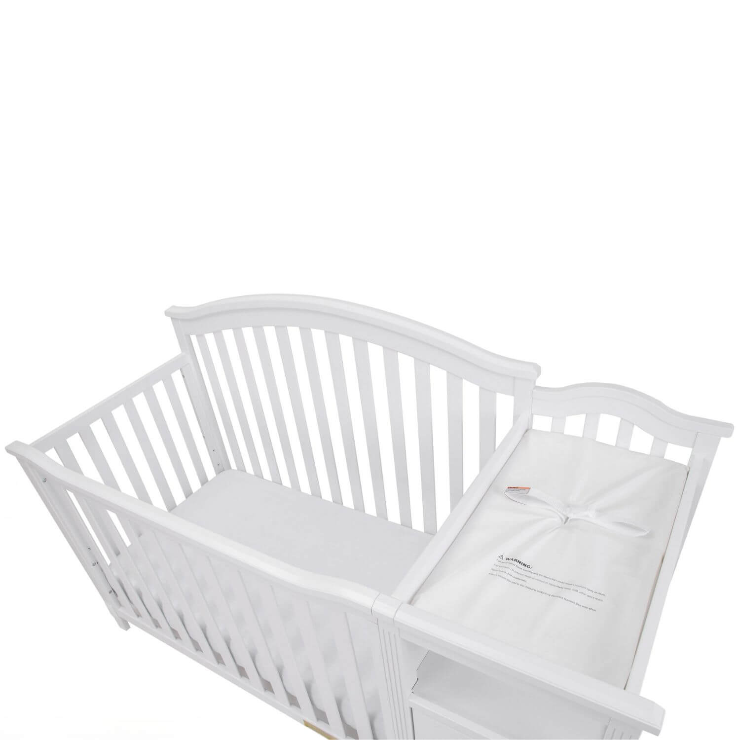 AFG Kali 4-in-1 Crib and Changer Combo White