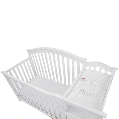 AFG Kali 4-in-1 Crib and Changer Combo White
