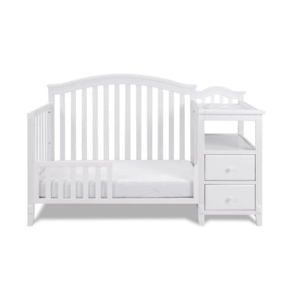 AFG Kali 4-in-1 Crib and Changer Combo White