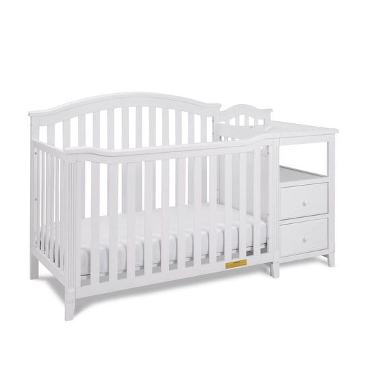 AFG Kali 4-in-1 Crib and Changer Combo White
