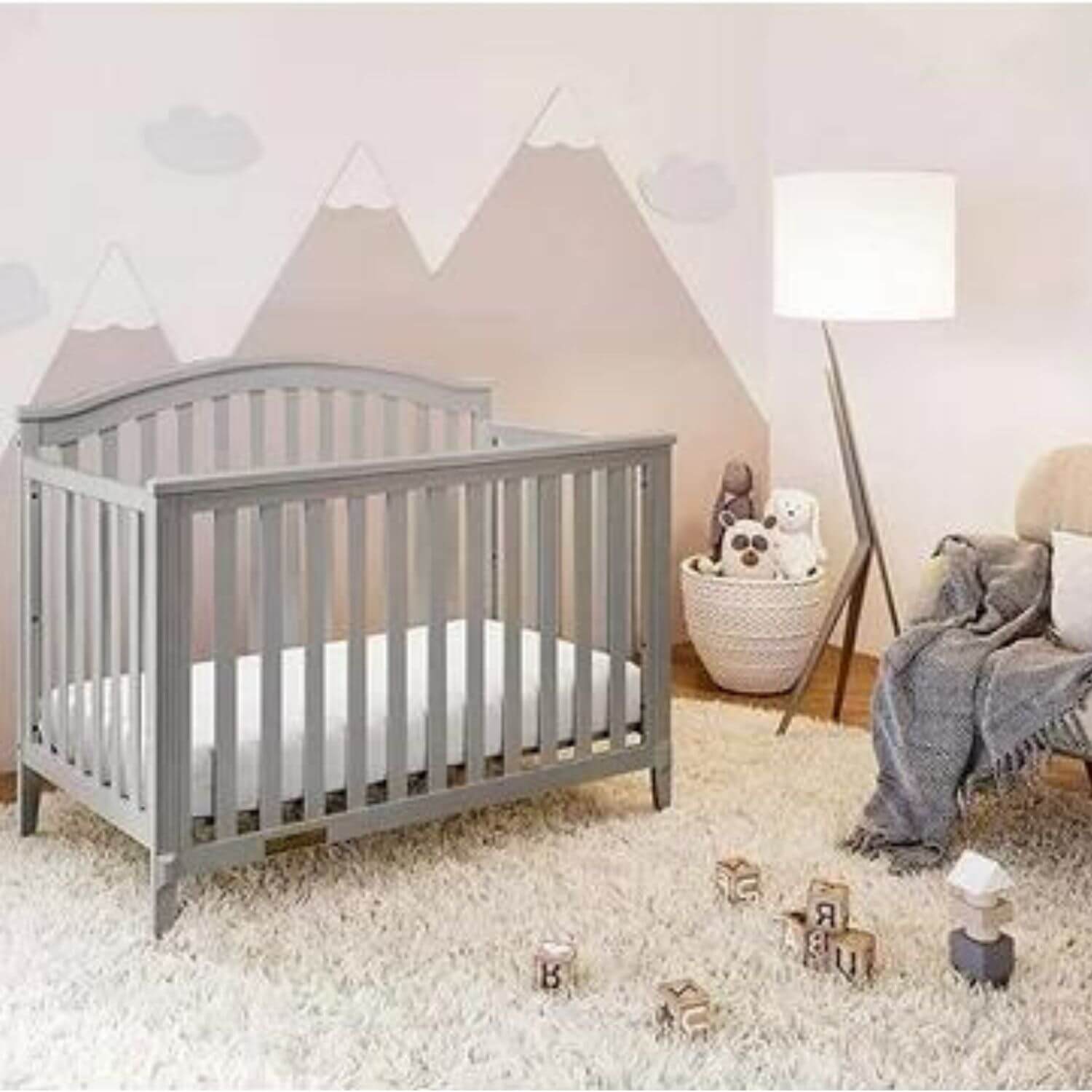 AFG Kali II 4-in-1 Convertible Crib Gray