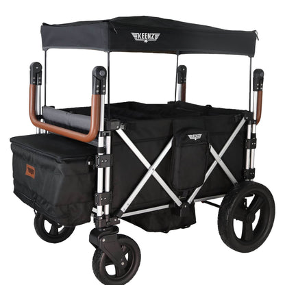 Keenz 7S+ - Ultimate Adventure Stroller Wagon - 4 Passenger Black