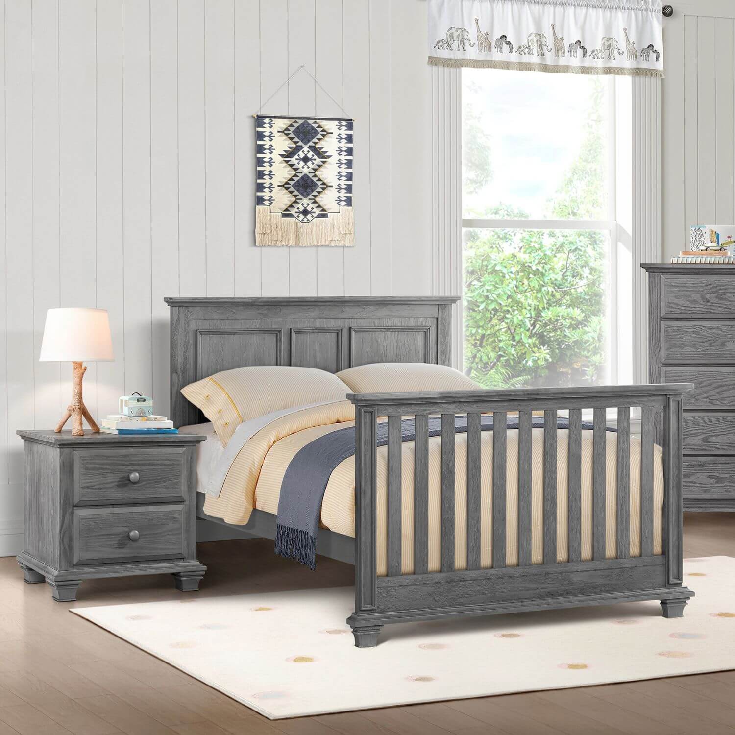 Oxford Baby Kenilworth 2-Drawer Nightstand | Graphite Gray