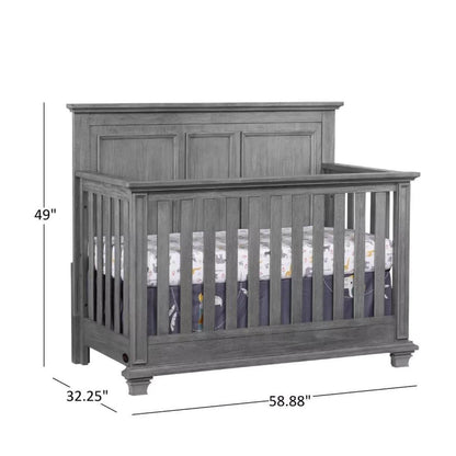 Oxford Baby Kenilworth 4-in-1 Convertible Crib, Graphite Gray