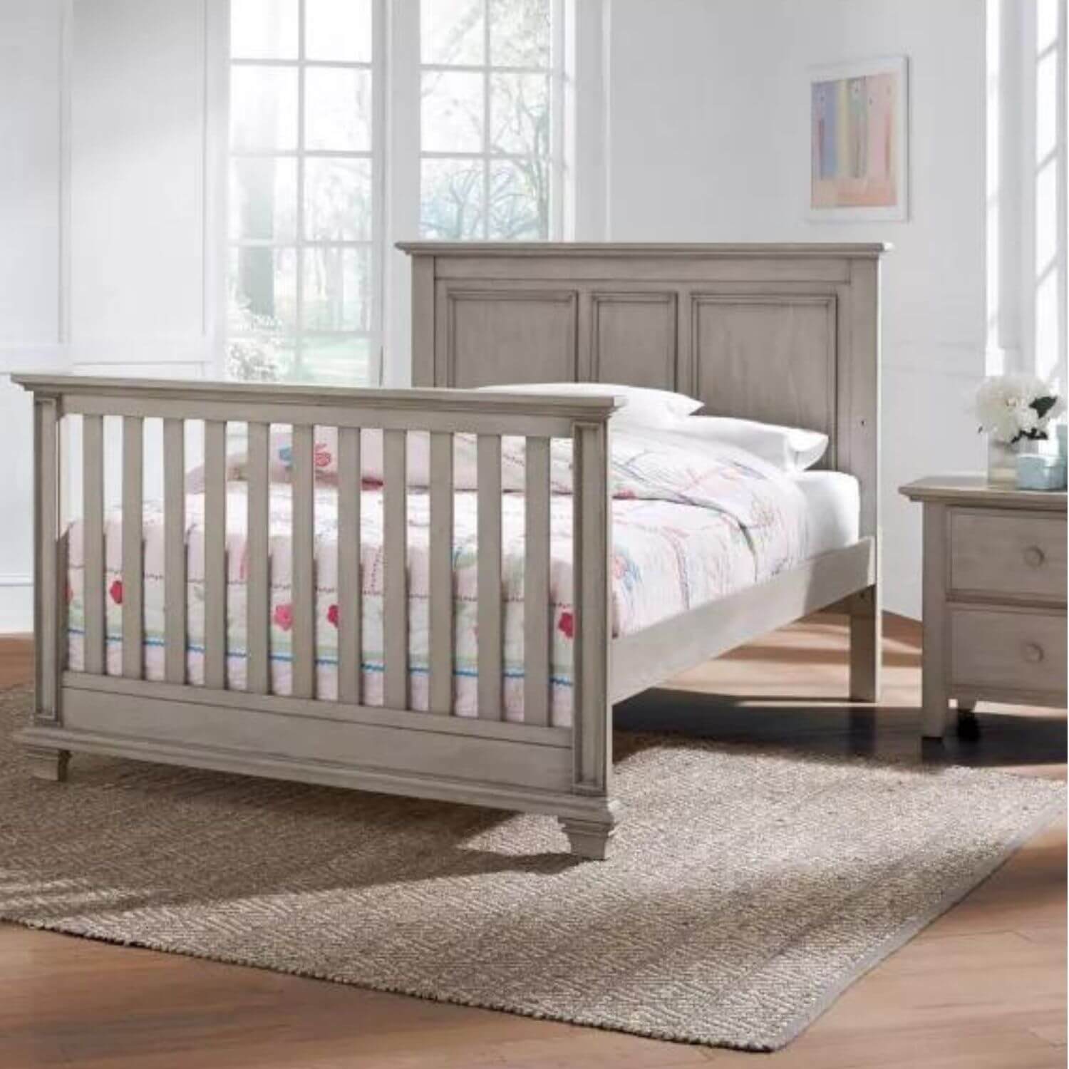 Oxford Baby Kenilworth 4-in-1 Convertible Crib | Stone Wash