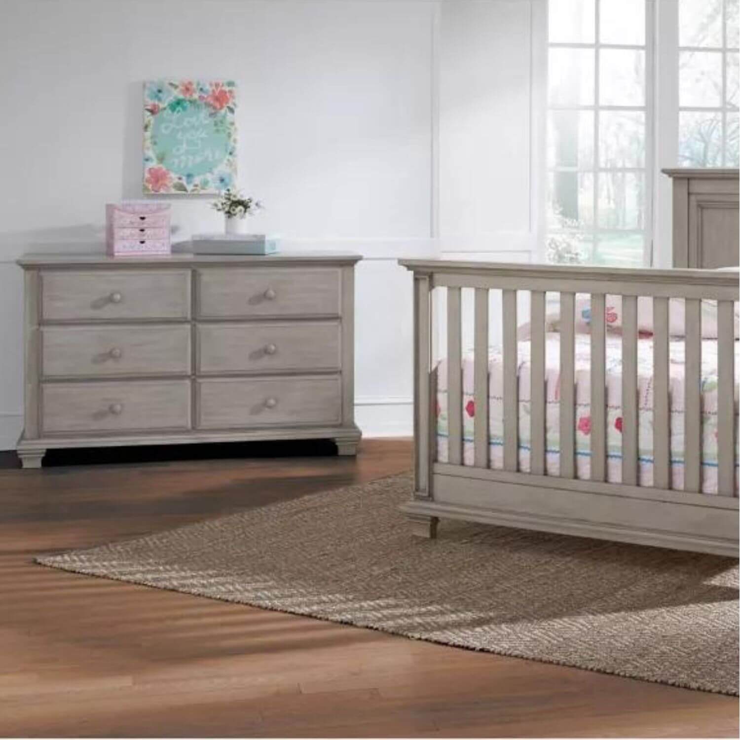 Oxford Baby Kenilworth 6 DR Dresser, Stone Wash