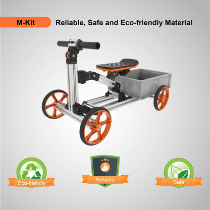 KidRock Buildable Kit 20 in 1 Kids Balance Bike - M Kit, featuring eco-friendly, reliable, and safe labels.