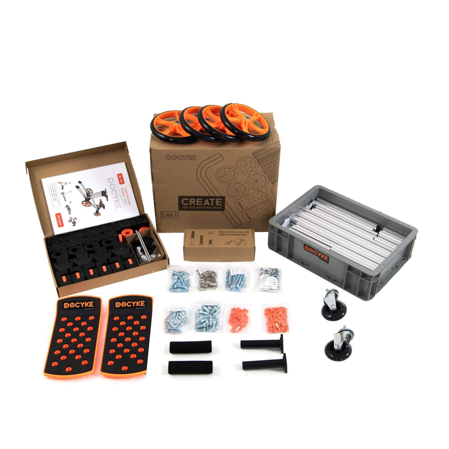 KidRock Buildable Kit 20 in 1 Kids Balance Bike No Pedal Toy, 1 to 6 Years, M Kit (Non Electric)