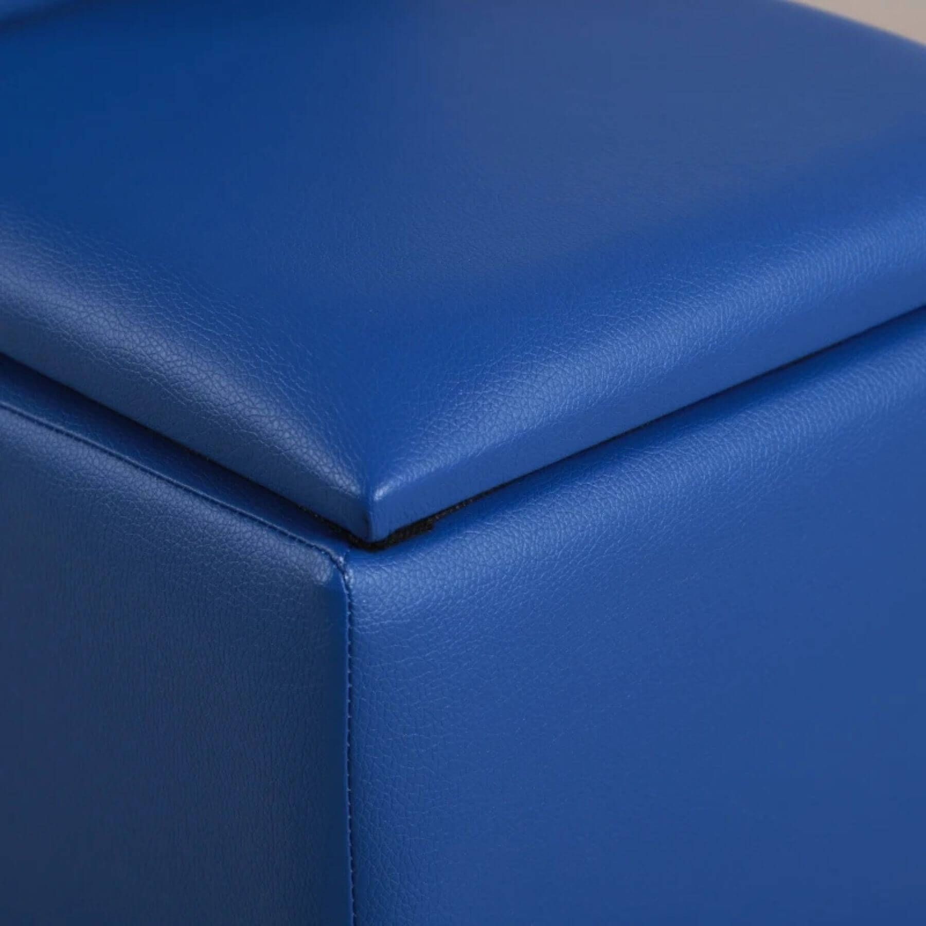 Detail of Qaba Kids 2-in-1 Multi-Functional Play Table & 2 Chair Set, Couch Storage Box, Blue