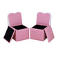 Qaba Kids 2 Chair Pink w/ Storage Lid Open