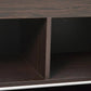 Detail of HOMCOM Kids Bookcase Multi-Shelf Book Rack with Mobile Drawer Brown