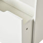 Detail of HOMCOM Kids Bookcase Multi-Shelf Book Rack with Mobile Drawer White