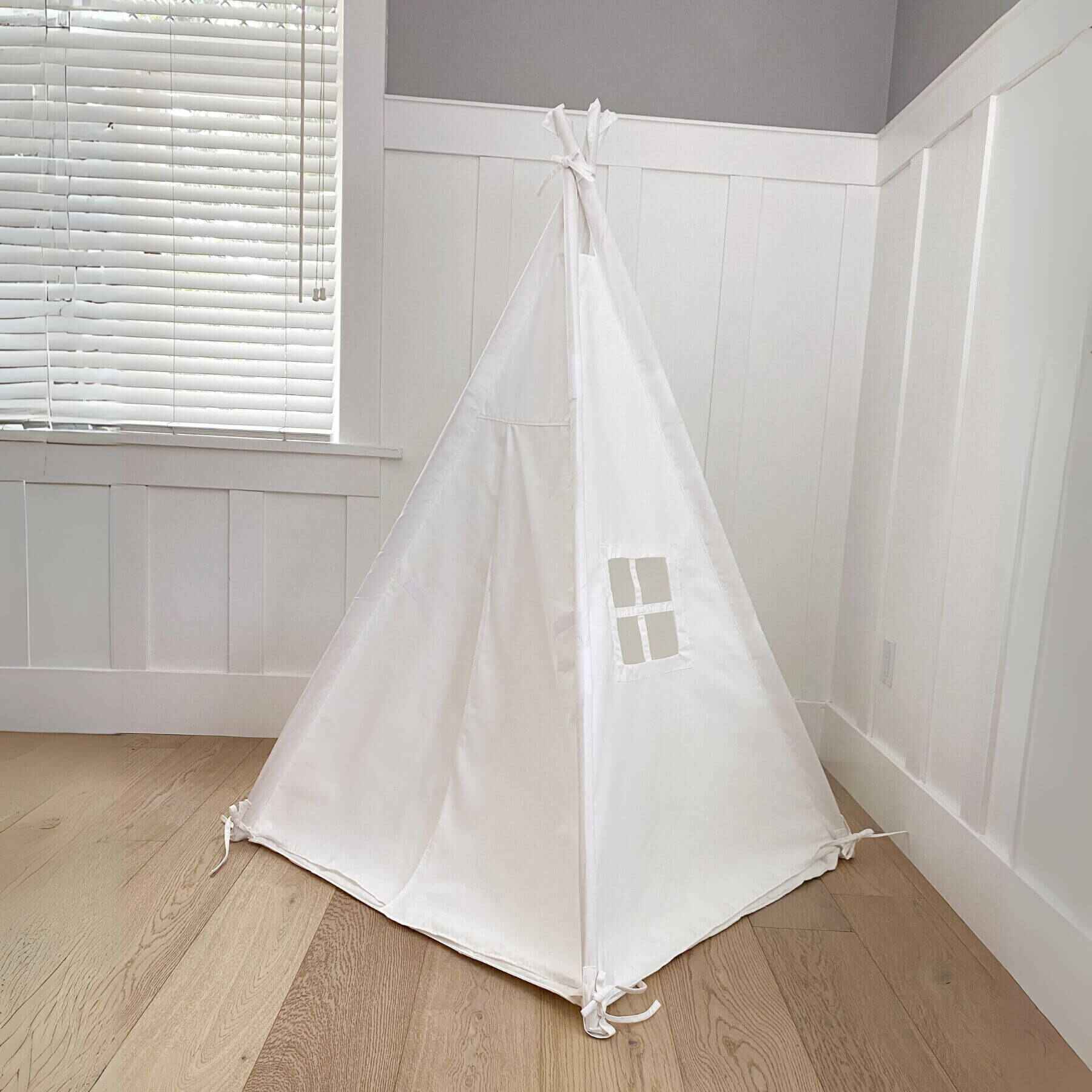 Domestic Objects Handmade Kids Play Tent in Cotton Canvas Plain