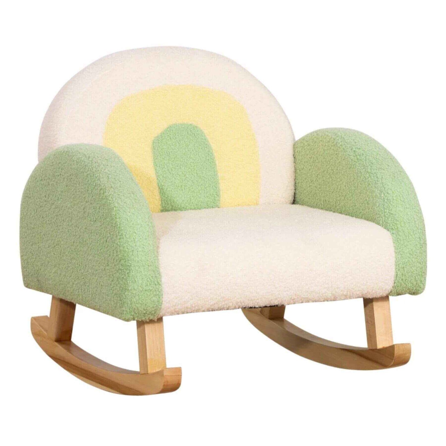 Qaba Kids Rocking Sofa Chair Green