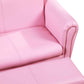 Detail of Qaba Kids Sofa Set with Footstool for Toddlers and Babies, Pink