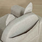 Detail of Qaba Kids Sofa with Cat Ear Backrest and Wooden Legs, Grey