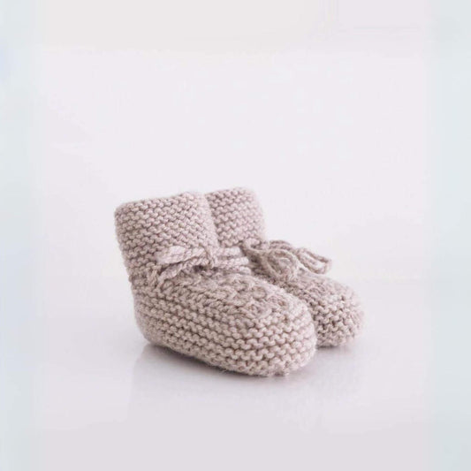 Unique Love Design Knitted Shoes Booties Sand